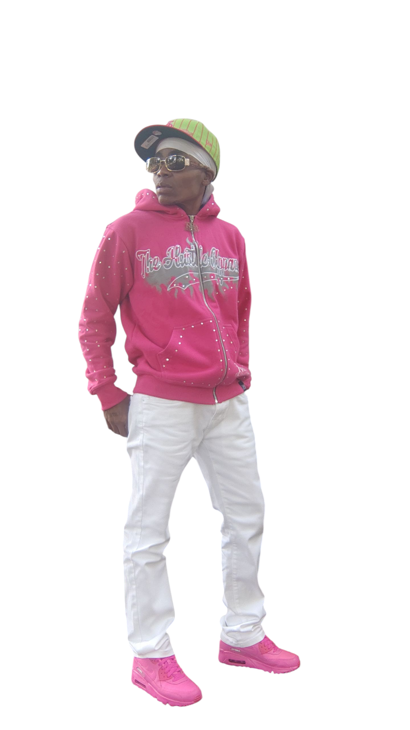 Pink Rhinestone Hoodie