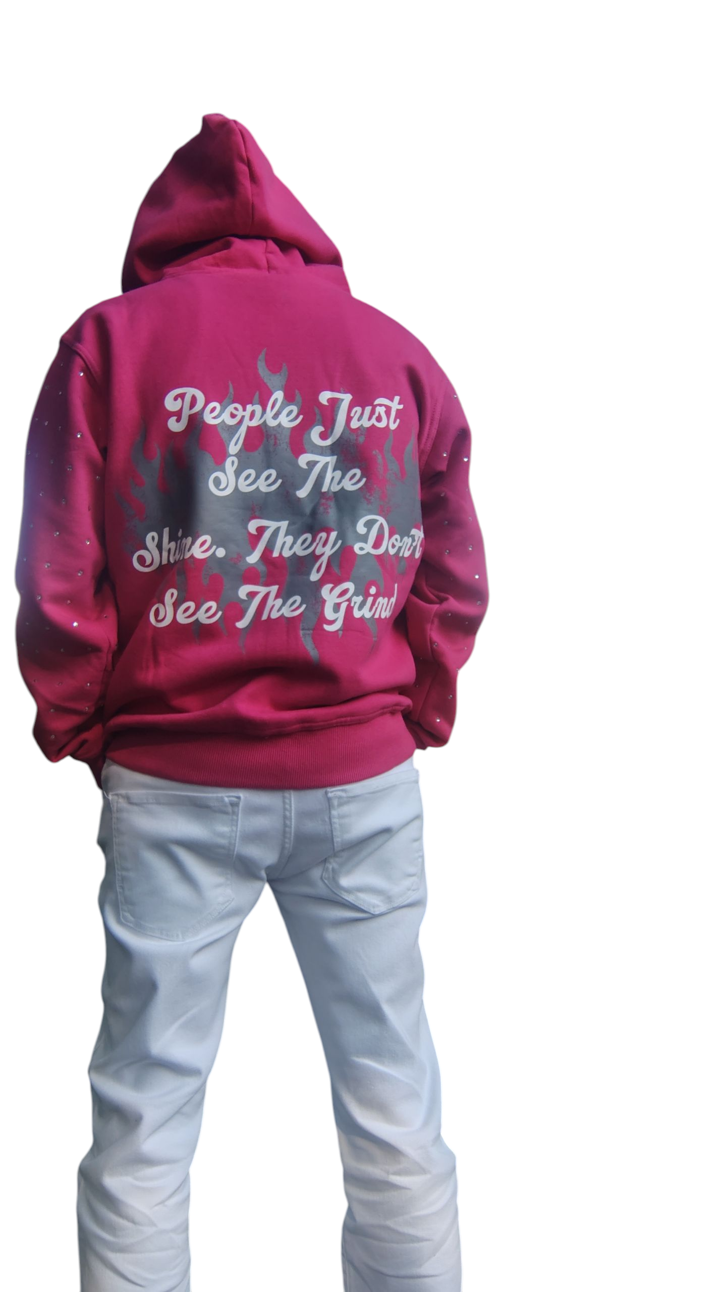 Pink Rhinestone Hoodie
