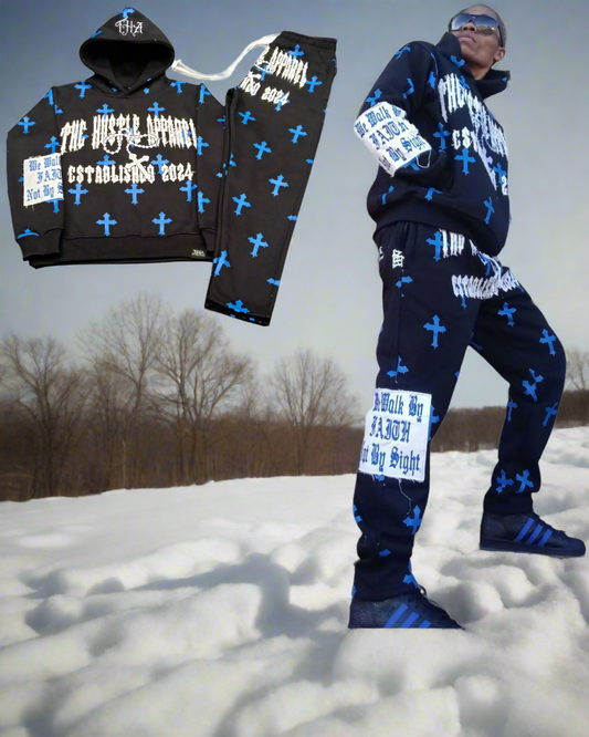 Cross Sweat Suit - The Hustle Apparel 