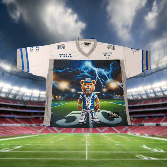 Limited Edition Teddy Football Jersey - Detroit Lions - The Hustle Apparel 