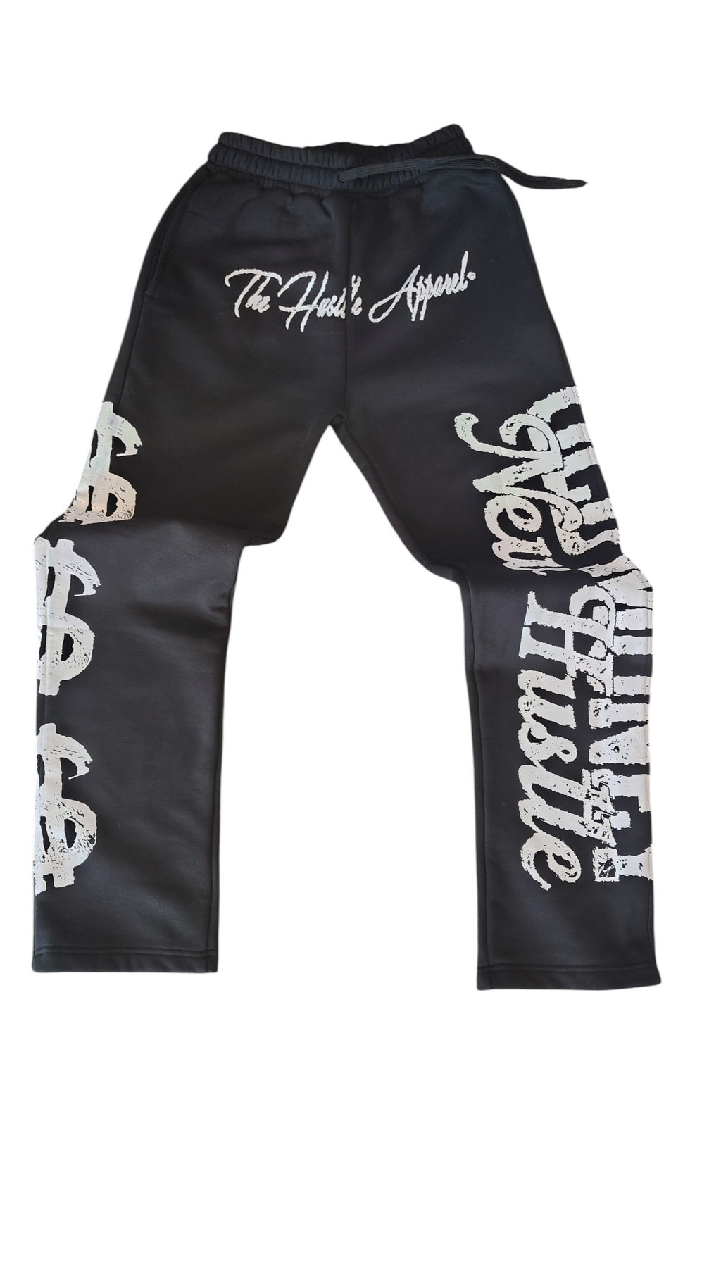 Old Money New Hustle Black Joggers - The Hustle Apparel 