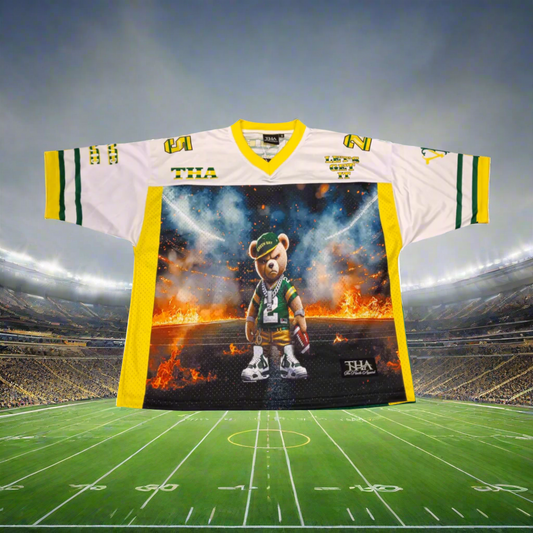 Limited Edition Teddy Football Jersey - Green Bay Packers - The Hustle Apparel 
