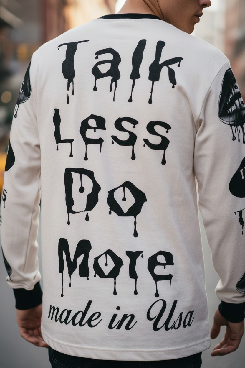 Talk Less Do More Long Sleeve - The Hustle Apparel 