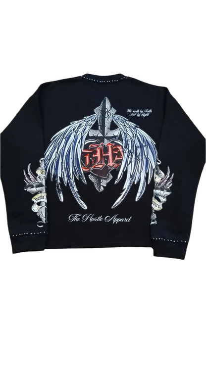 Praying Hands Long Sleeve - Inspirational Collection - The Hustle Apparel 