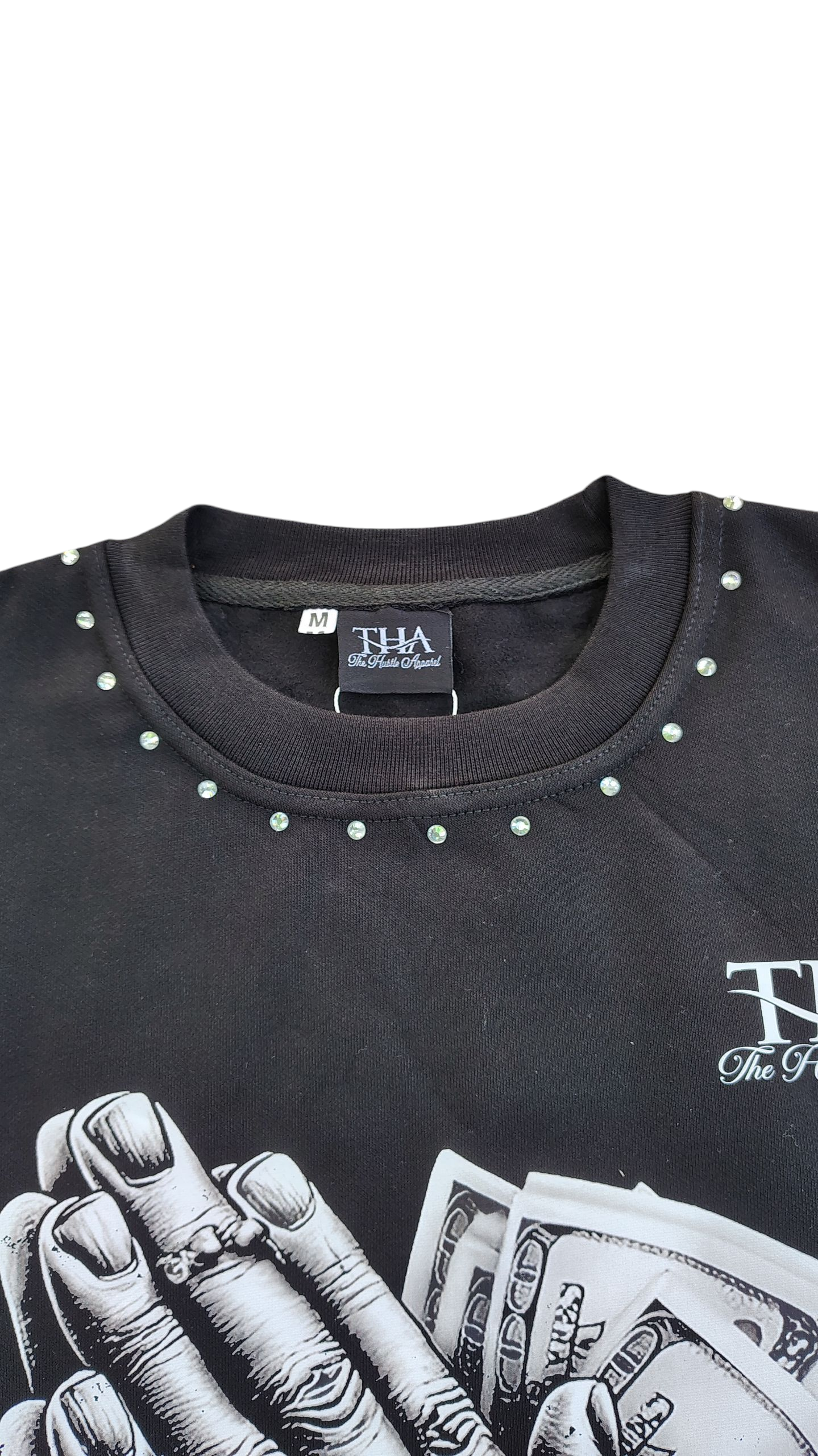 Praying Hands Long Sleeve - Inspirational Collection 400 GSM 100% Cotton Fleece - The Hustle Apparel 