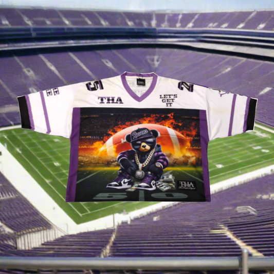 Limited Edition Teddy Football Jersey - Baltimore Ravens - The Hustle Apparel 