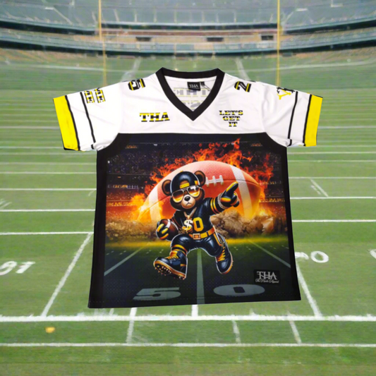 Limited Edition Teddy Football Jersey - Pittsburgh Steelers - The Hustle Apparel 