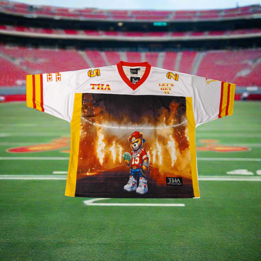Limited Edition Teddy Football Jersey - Kansas City Chiefs - The Hustle Apparel 